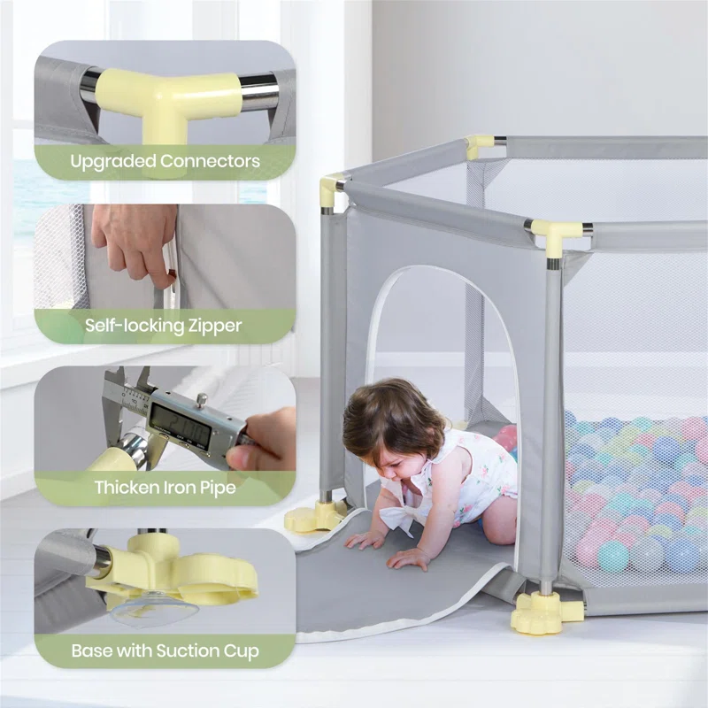 Hawarth Playpen - Safe and Stylish Play Area for Your Little One - Image 7
