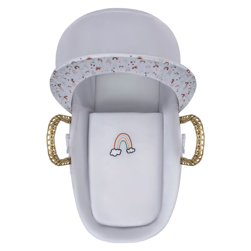 Cosy Palm Moses Basket with Luxurious Bedding Set - Image 3