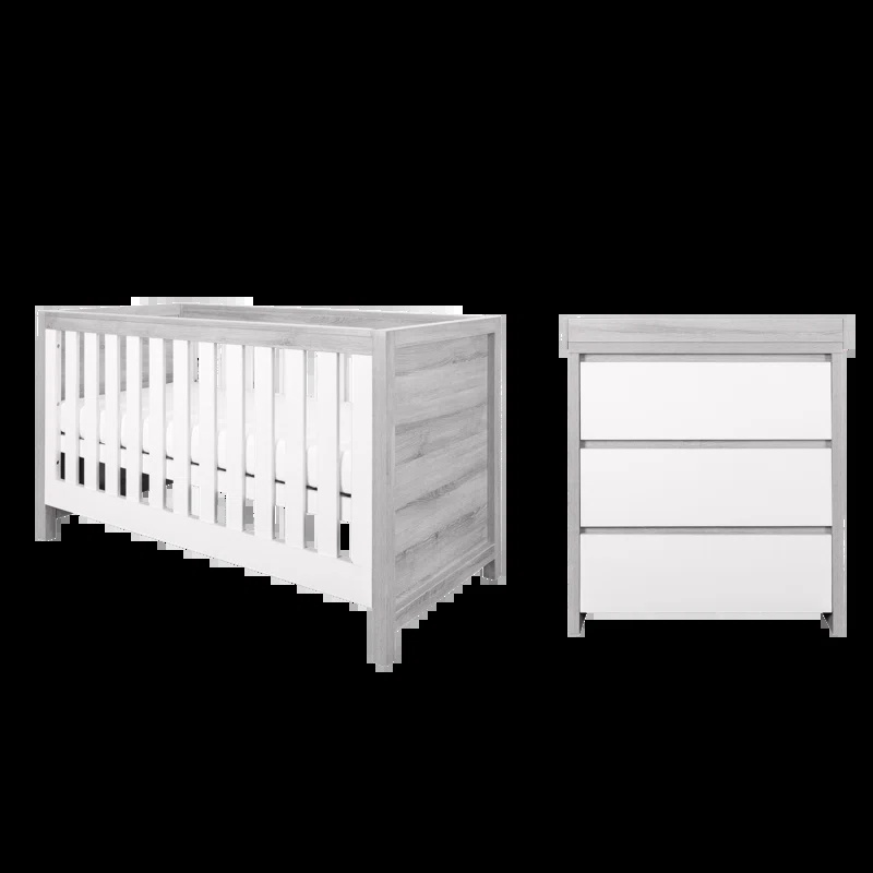 Stylish Modena 2-Piece Nursery Furniture Set for Your Dream Baby Room
