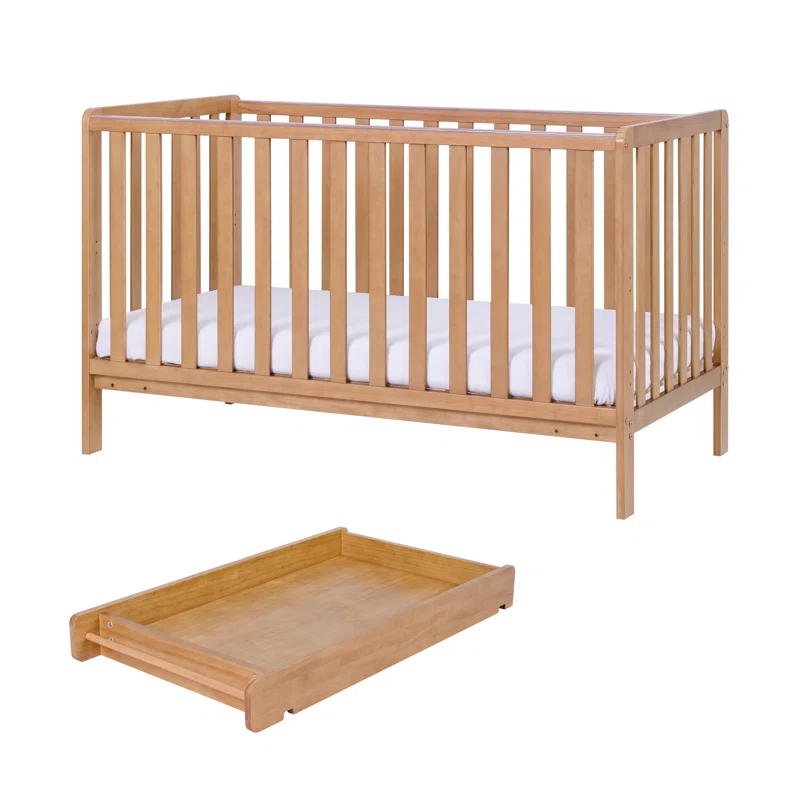 Malmo Cot Bed with Mattress and Cot Top Changer