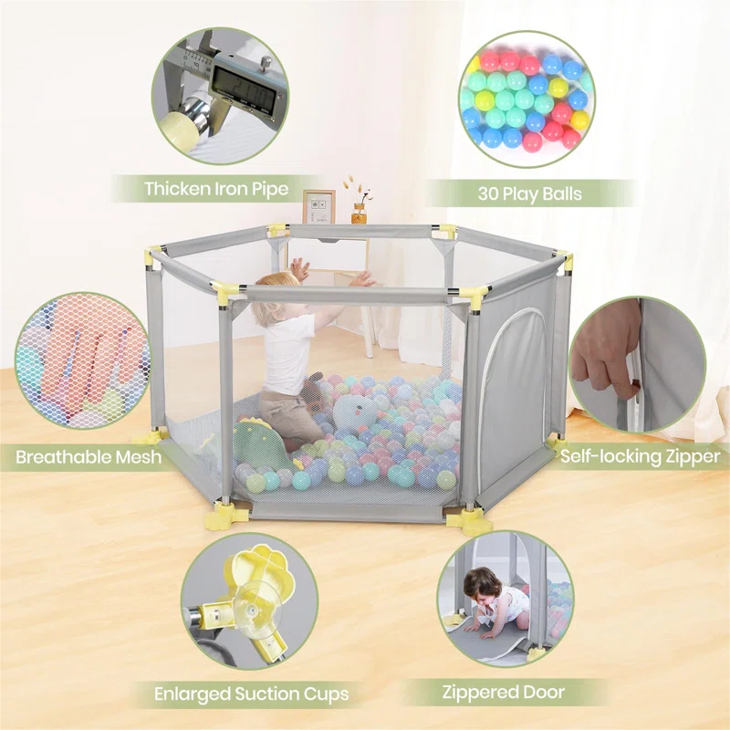 Hawarth Playpen - Safe and Stylish Play Area for Your Little One - Image 8