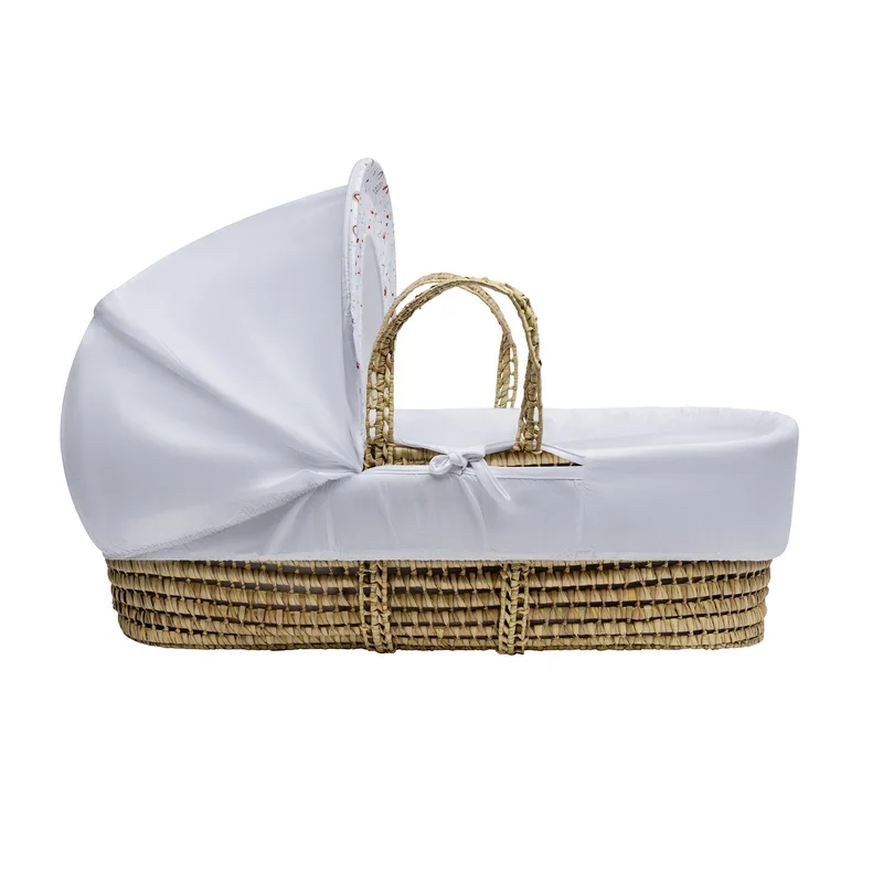 Cosy Palm Moses Basket with Luxurious Bedding Set - Image 5